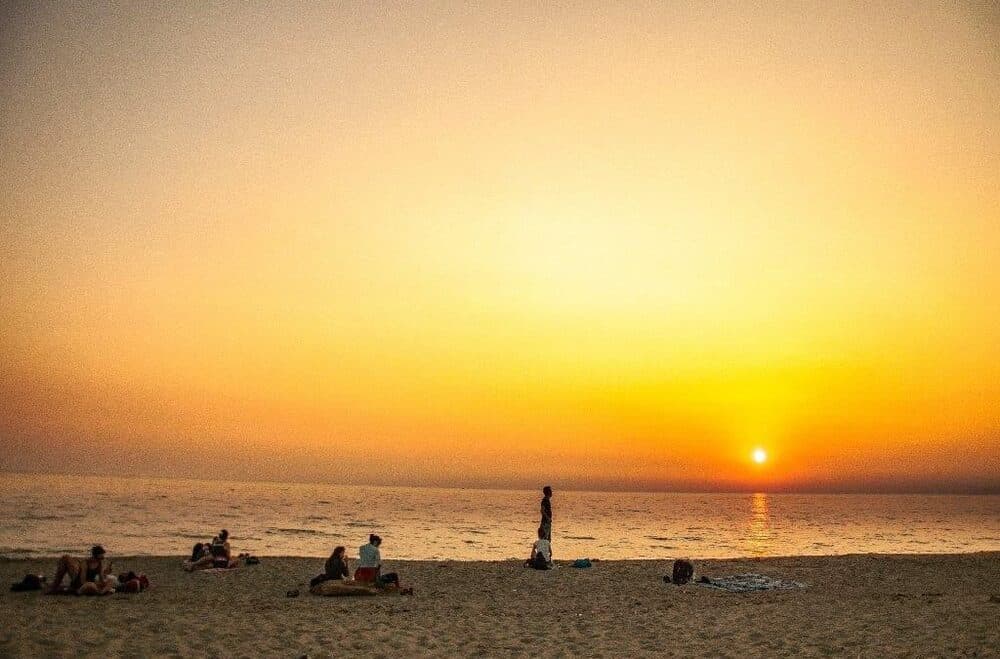 Tramonto sul mare